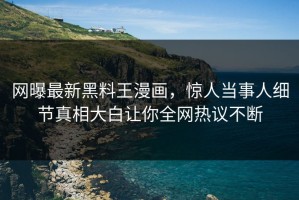 网曝最新黑料王漫画，惊人当事人细节真相大白让你全网热议不断