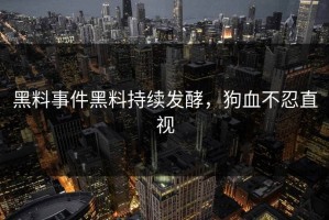 黑料事件黑料持续发酵，狗血不忍直视
