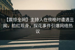 【震惊全网】主持人在傍晚时遭遇丑闻，脸红现身，探花事件引爆网络热议
