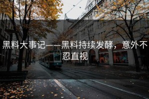 黑料大事记——黑料持续发酵，意外不忍直视
