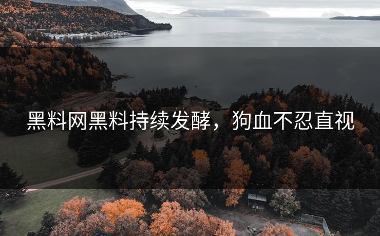 黑料网黑料持续发酵，狗血不忍直视